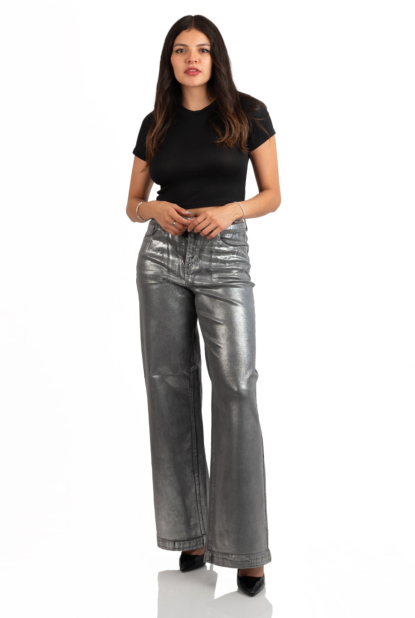 JEANS GREY SILVER AREY