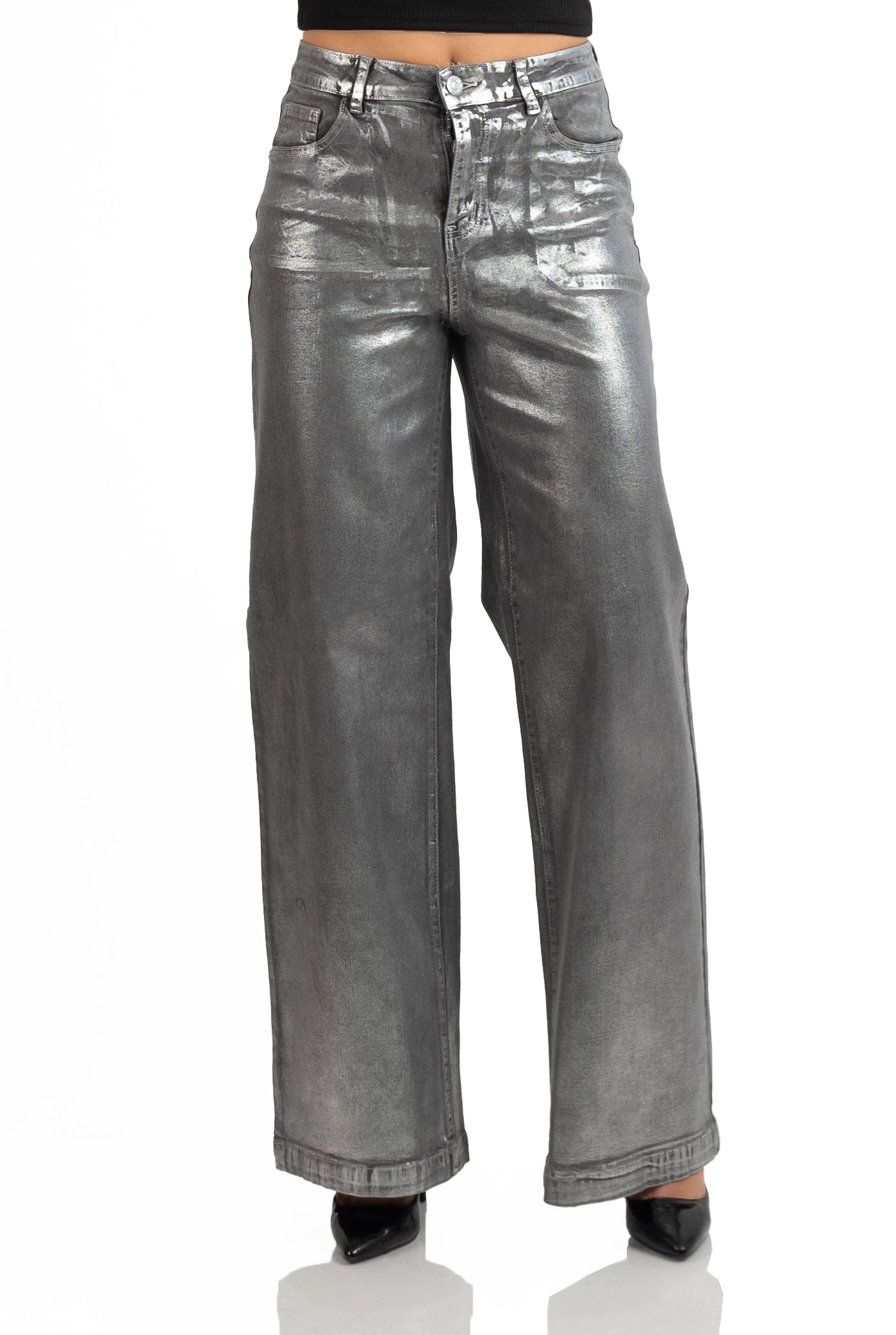 JEANS GREY SILVER AREY