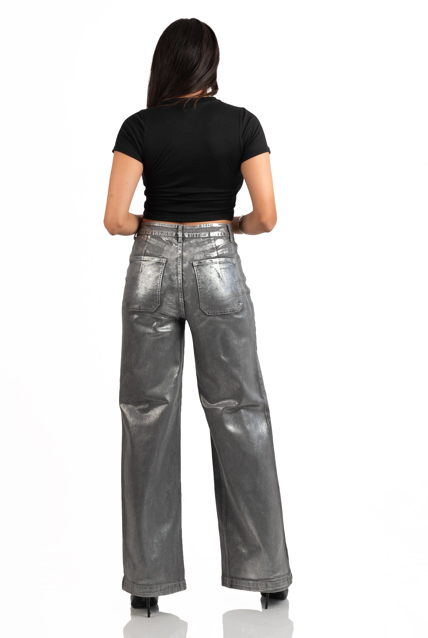 JEANS GREY SILVER AREY