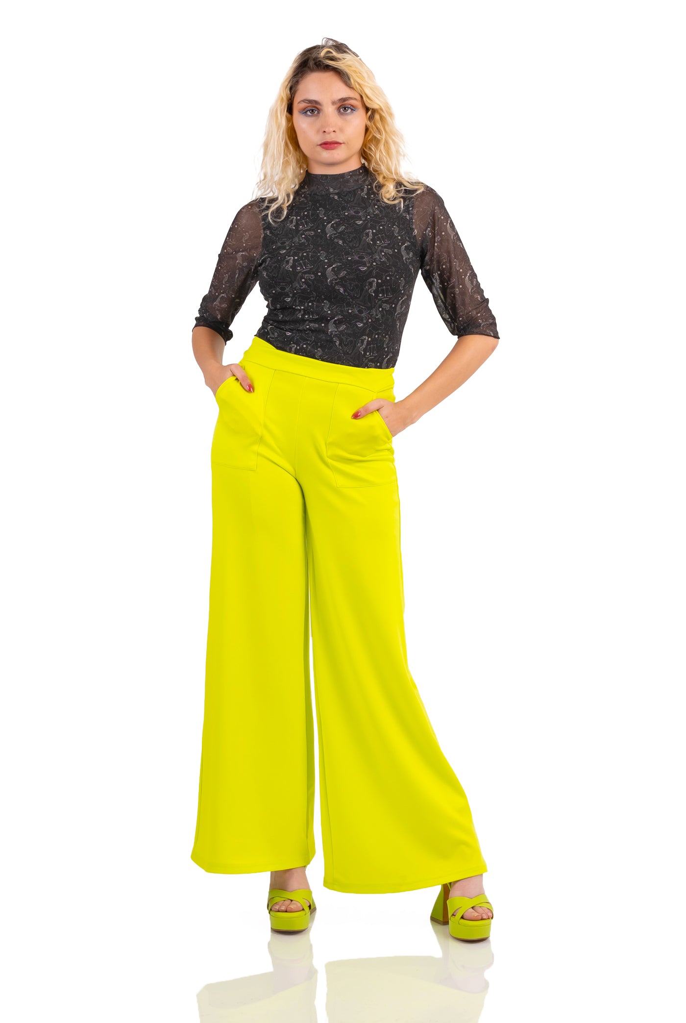 PANTALÓN DE PIERNA ANCHA MONET