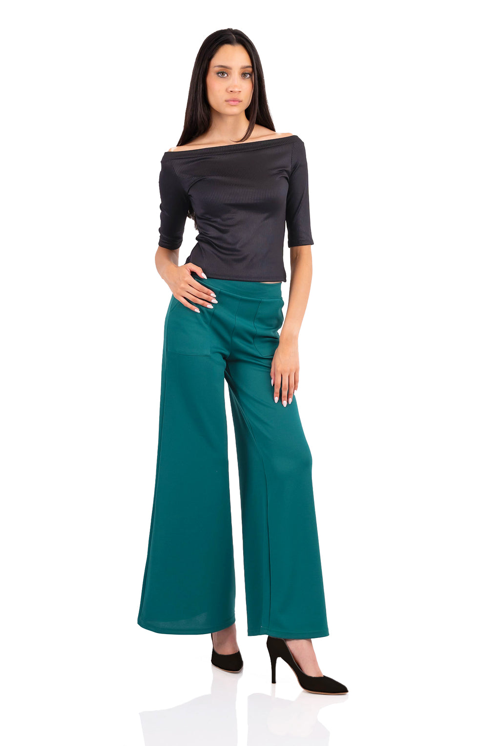 PANTALÓN DE PIERNA ANCHA MONET